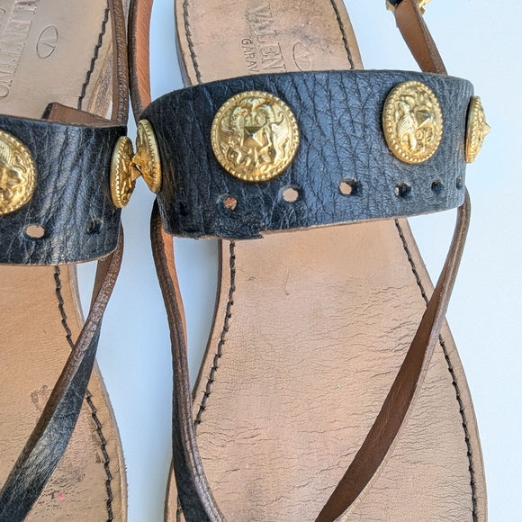 VALENTINO LEATHER WOMEN'S SANDALS - Picture 3 of 13